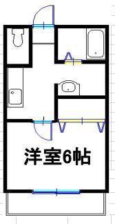 エスポワール雅I(1K/1階)の間取り写真