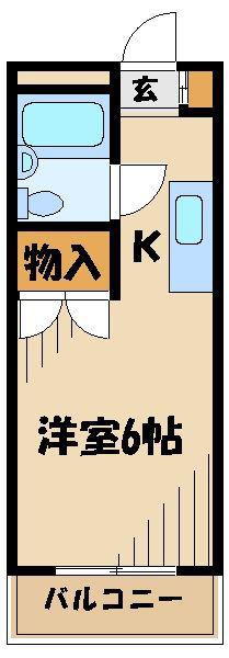 レジデンス小川(1K/1階)の間取り写真