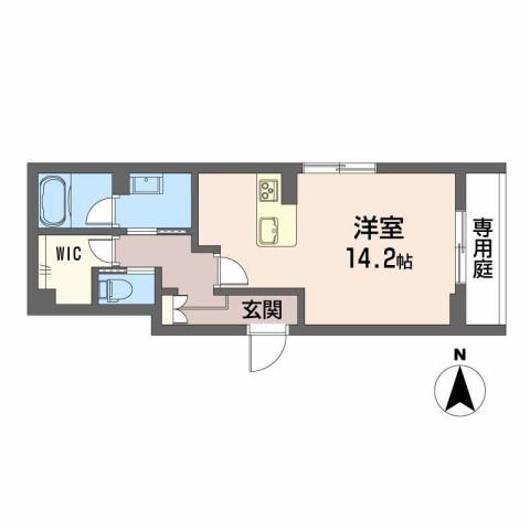 シャーメゾン萱町(ワンルーム/1階)の間取り写真
