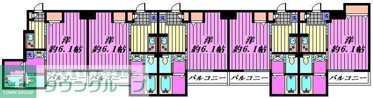 GRAN LIOR東川口(1K/3階)の間取り写真