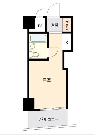 トップ浅草(ワンルーム/8階)の間取り写真