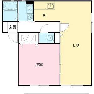 コンフォール(1LDK/2階)の間取り写真