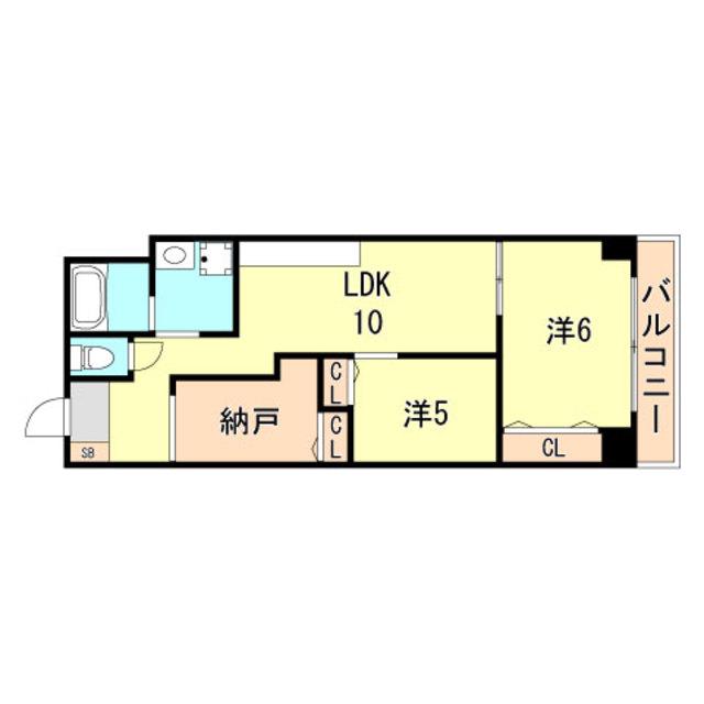 テクノ新神戸(2SLDK/2階)の間取り写真