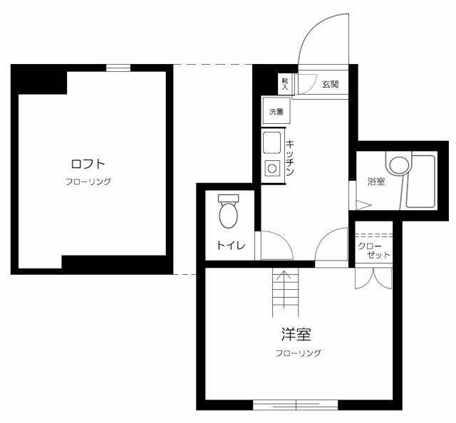 バーミープレイス都立大学(1K/1階)の間取り写真