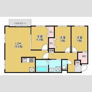 THE RESIDENCE 南平岸(3LDK/5階)の間取り写真