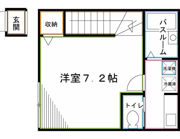 セレ下井草(1K/2階)の間取り写真