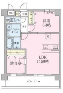 LA CASA DOLCE(2LDK/1階)の間取り写真