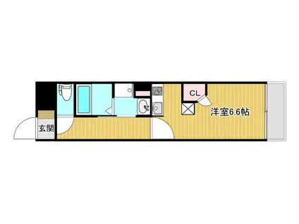 D.SIEL広島駅前(ワンルーム/1階)の間取り写真