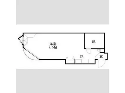シティNO15(1K/4階)の間取り写真