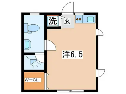 エルカミーノ横濱山手(ワンルーム/2階)の間取り写真