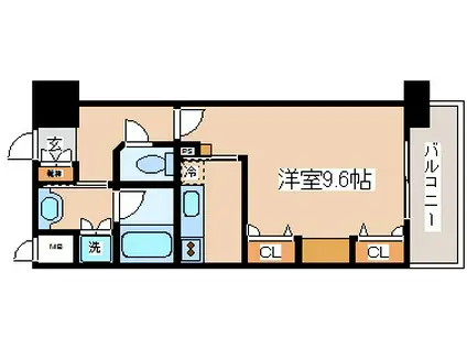 KAISEI新神戸第2ウエスト(1K/5階)の間取り写真