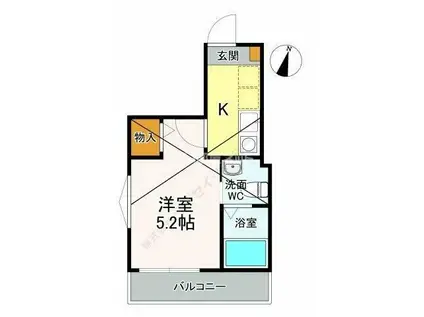 ルミナスポート(1K/3階)の間取り写真