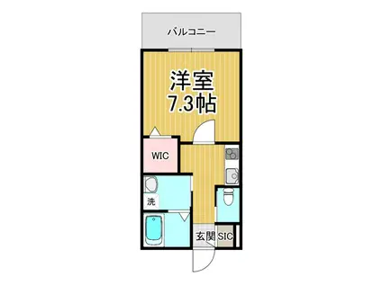 KE OLA HOU2(1K/3階)の間取り写真