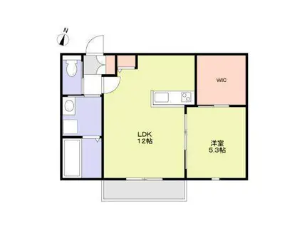 ZIO LAND(1LDK/2階)の間取り写真