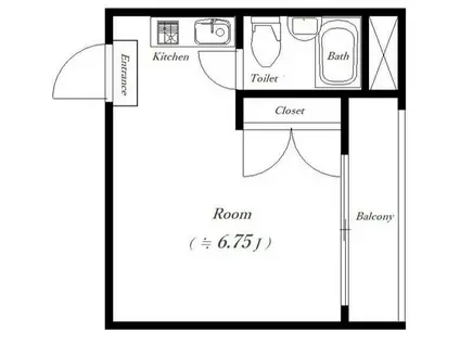 ドリームシティ中野(ワンルーム/3階)の間取り写真