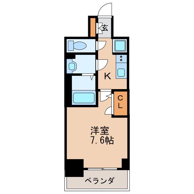 プレサンスTHE久屋大通レジェンド(1K/14階)の間取り写真