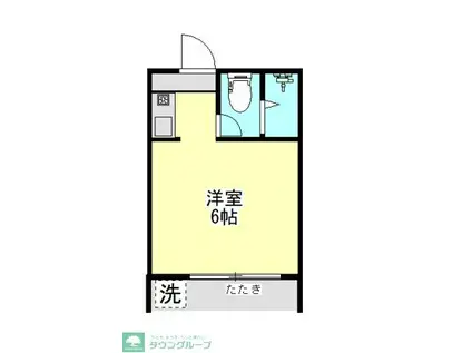 ルミネ東中神(ワンルーム/1階)の間取り写真