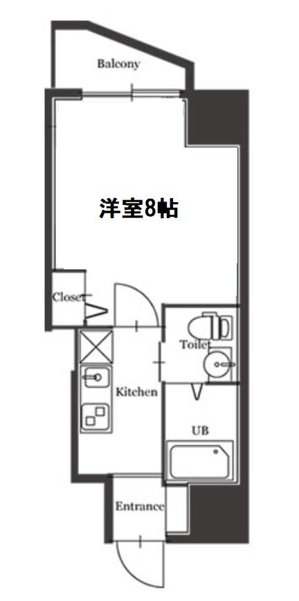 セレニテ梅田北(1K/11階)の間取り写真