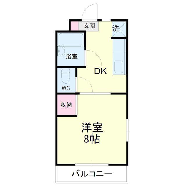 すこやかマーチ(1DK/1階)の間取り写真