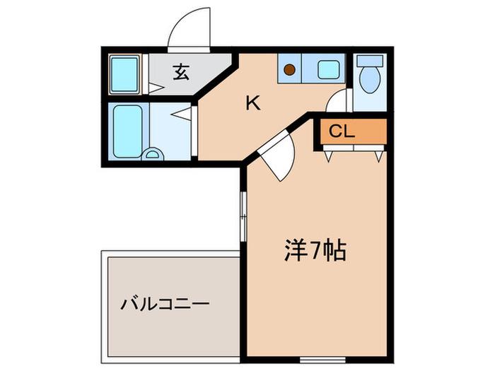MPLAZA新大阪駅前(1K/7階)の間取り写真