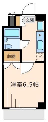 センターコア(1K/3階)の間取り写真