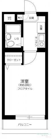 プライム池袋(1K/1階)の間取り写真