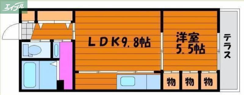 リブメゾン南方(1LDK/1階)の間取り写真