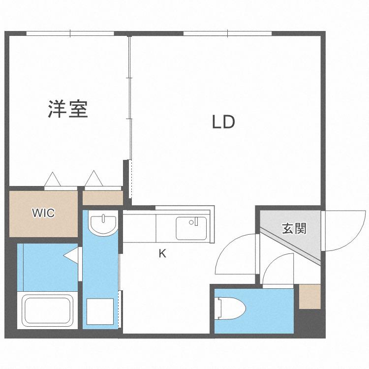 PRINCEHOMESN28(1LDK/5階)の間取り写真