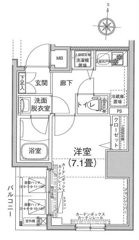 アイル イムーブル錦糸町(1K/3階)の間取り写真