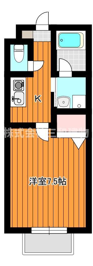 カーサ華MARU(1K/2階)の間取り写真