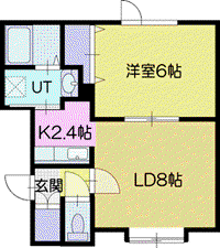 M&S 8810(1LDK/2階)の間取り写真