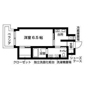 エスト日比野(1K/3階)の間取り写真