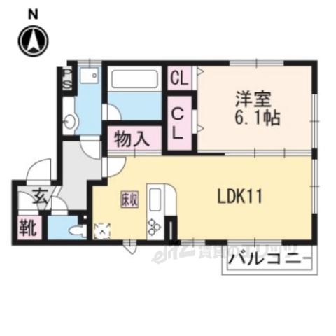 コーポ大敬3(1LDK/2階)の間取り写真