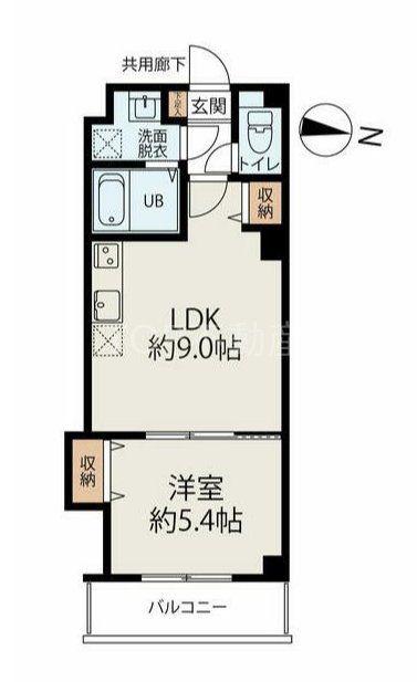 CONNECTPARK HILLS鶴沢町(1LDK/3階)の間取り写真