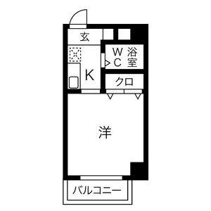 グレイス日比野(1K/3階)の間取り写真