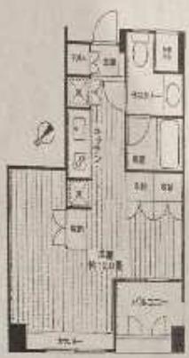 朝日サテライト上野(ワンルーム/4階)の間取り写真