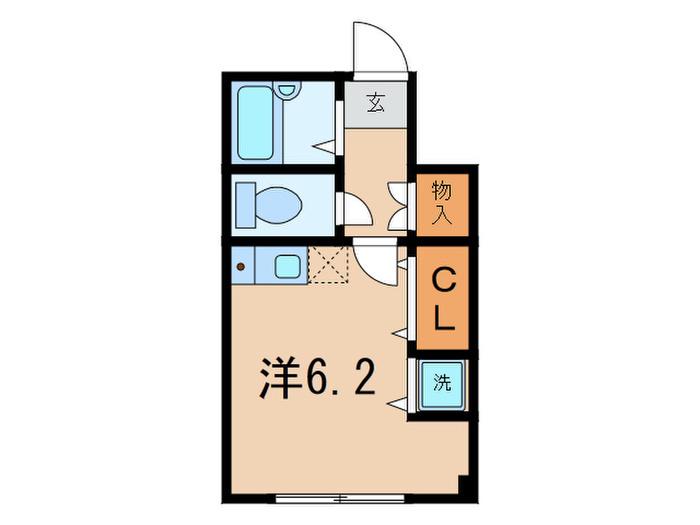 アイコート笹塚(ワンルーム/1階)の間取り写真