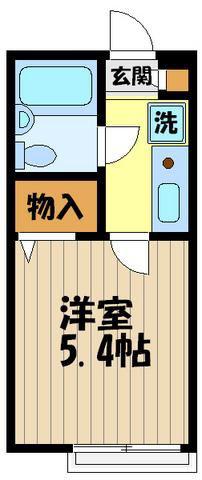 OZ壱番街ABC(1K/2階)の間取り写真