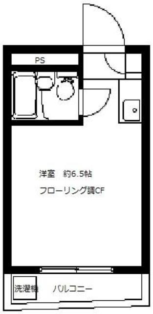 ロータリー大岡山(ワンルーム/3階)の間取り写真