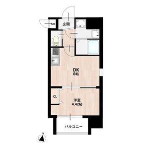 MAISON PREMIER UMEDA ノース(1DK/1階)の間取り写真