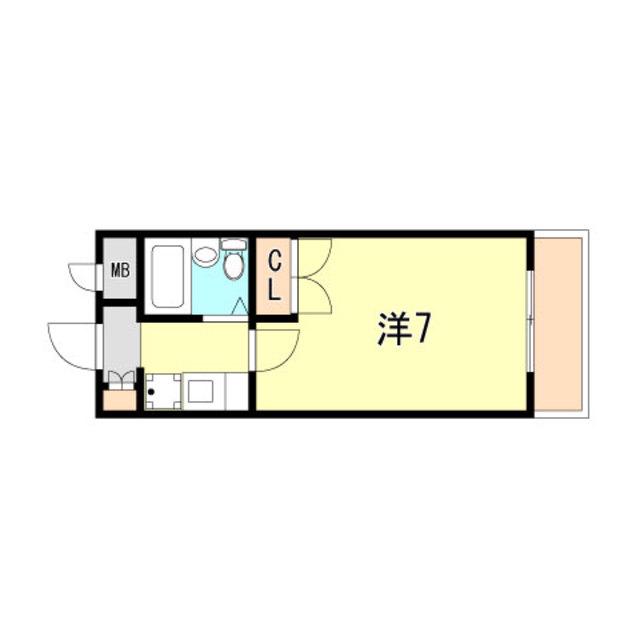 NTB1(1K/3階)の間取り写真