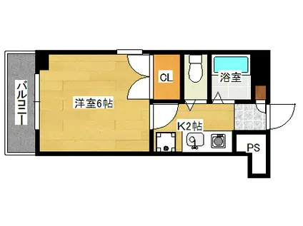 片山ビル10(1K/5階)の間取り写真