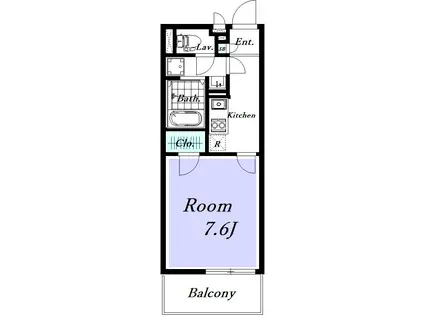 レオネクストブラザーズハイツ(1K/2階)の間取り写真