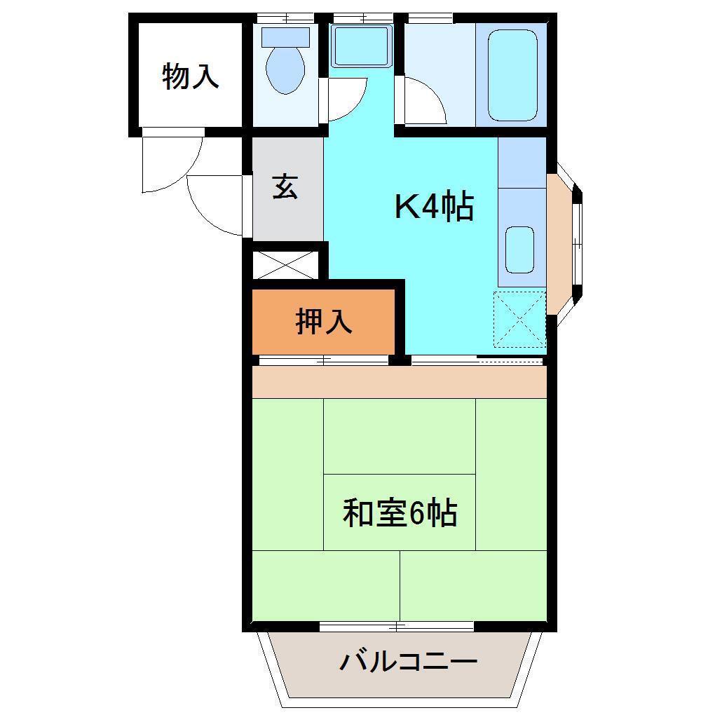 エントピア寿(1K/2階)の間取り写真