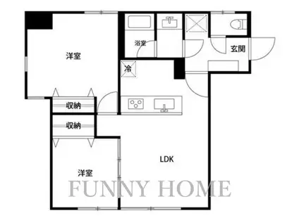 ARKJ(2LDK/5階)の間取り写真