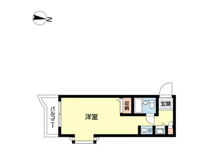 ラレーブ津田沼IV(ワンルーム/3階)の間取り写真