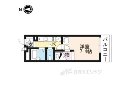 レオパレスAYOKA(1K/4階)の間取り写真