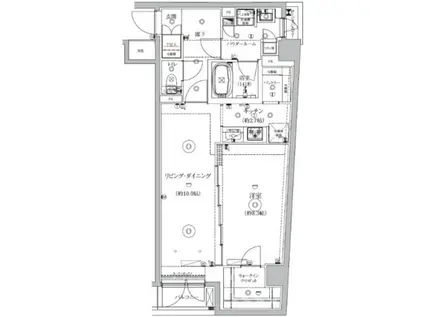 GENOVIA北池袋SKYGARDEN(1LDK/4階)の間取り写真