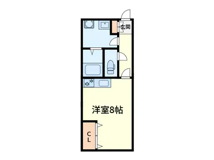 別所エンビィハイツ(1K/1階)の間取り写真