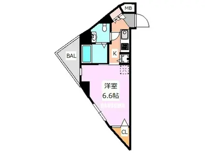 ガーラ・シティ王子(1K/8階)の間取り写真